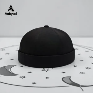 Brimless Cap (Black Color) Canvas Fabrics